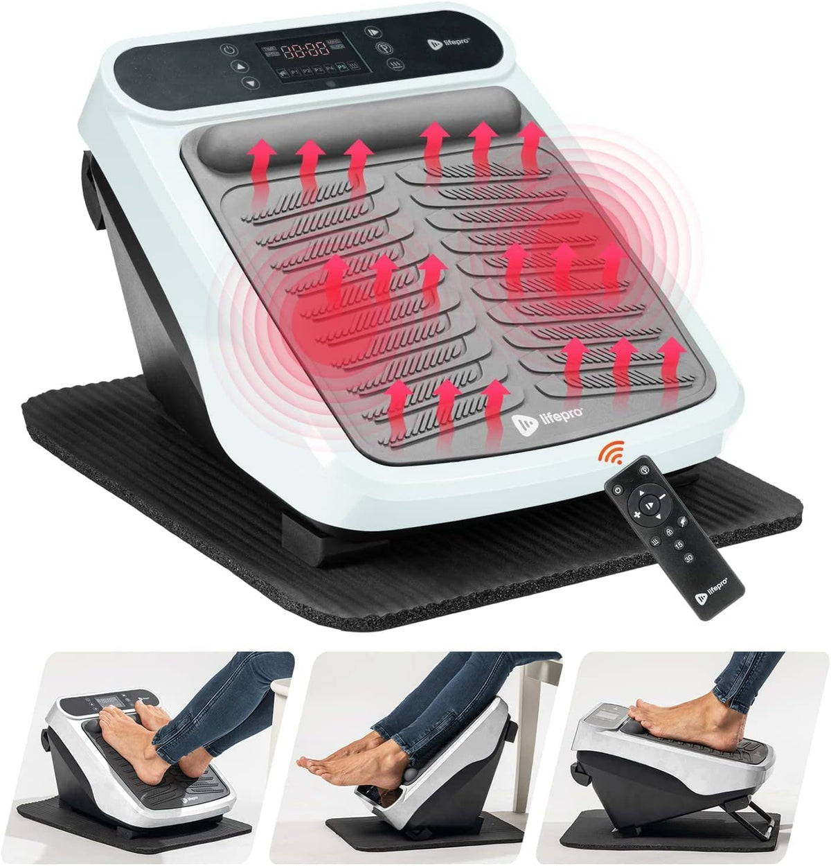 LifePro Foot and Calf Massager with Heat and Remote Control