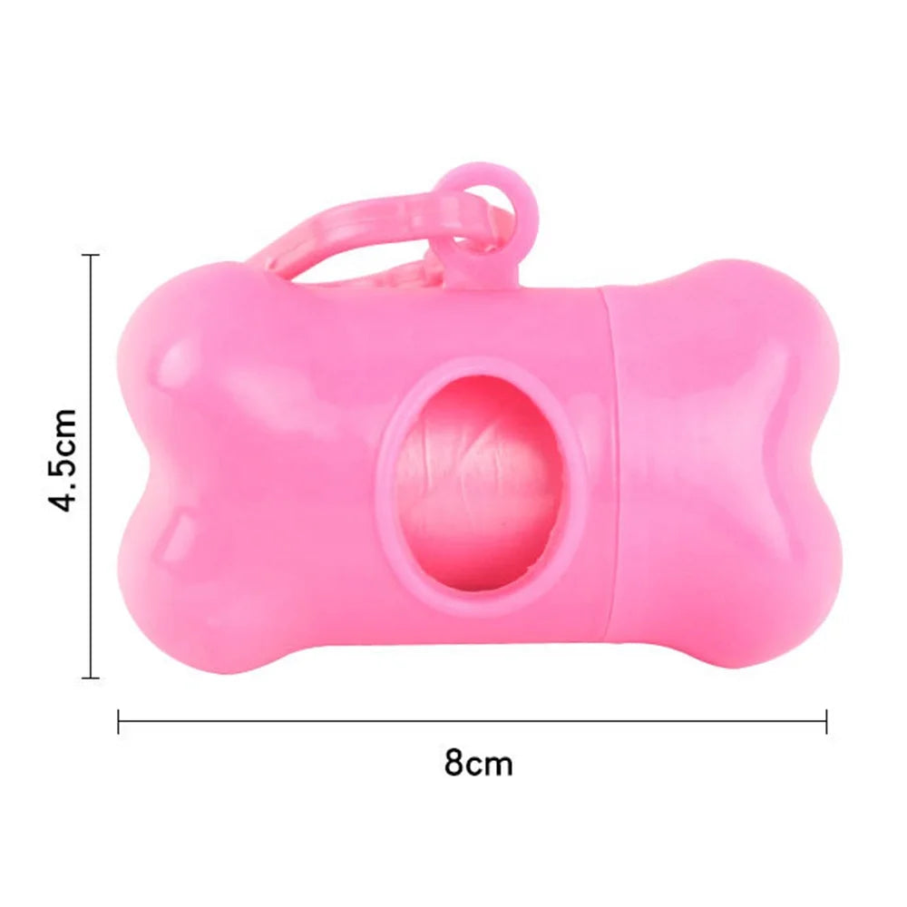 High Quality Colorful Bone Shaped Custom Dog Poop Bag Dispenser Eco-Friendly Plastic Sustainable and Stocked