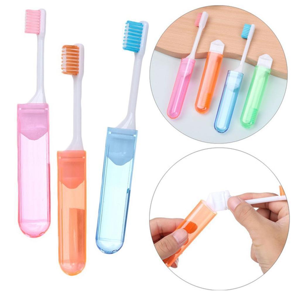 Portable Folding Toothbrush Colorful Ultra-Soft Bristle Travel Toothbrush Compact Storage Travel Outdoor Easy To Carry Toothbrush