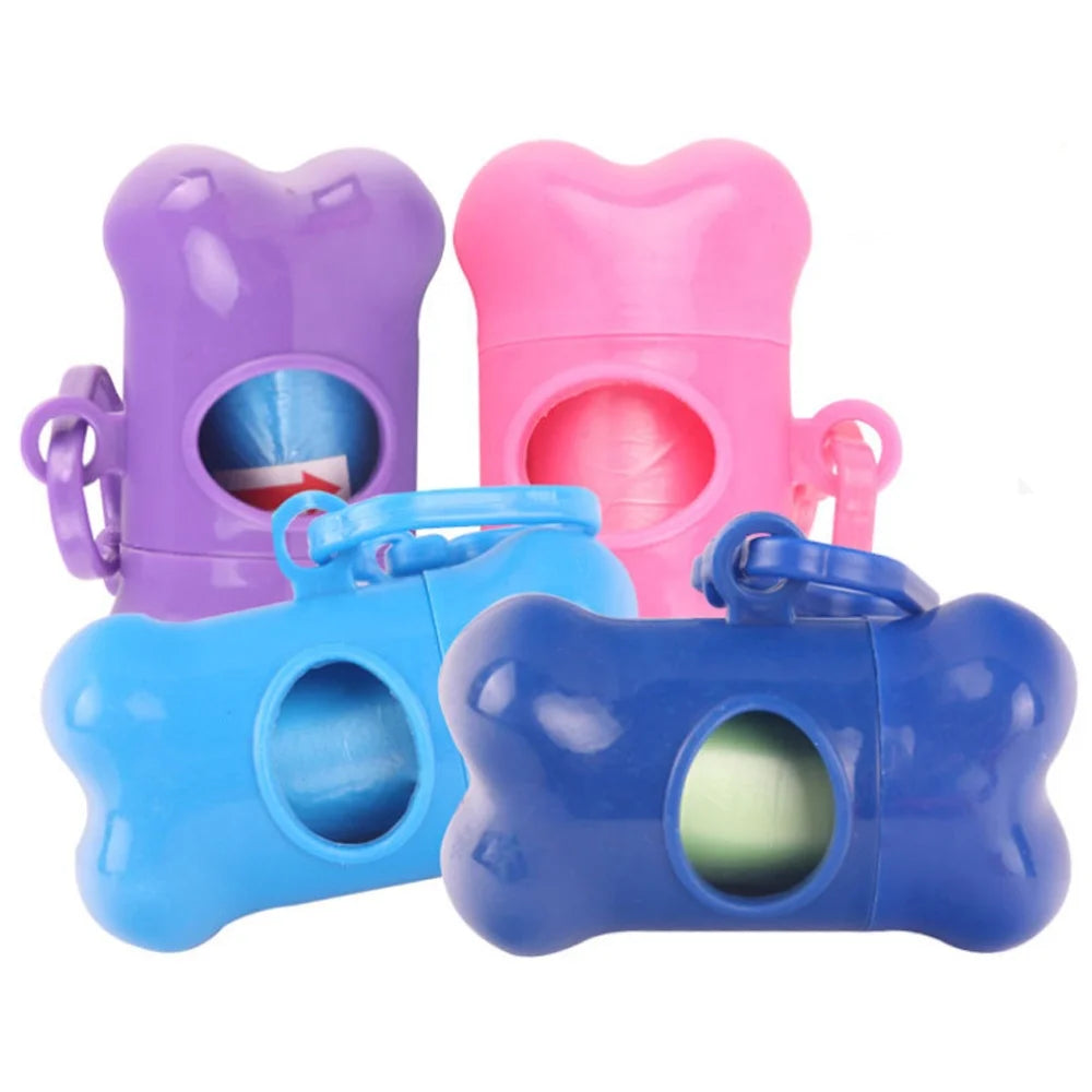 High Quality Colorful Bone Shaped Custom Dog Poop Bag Dispenser Eco-Friendly Plastic Sustainable and Stocked